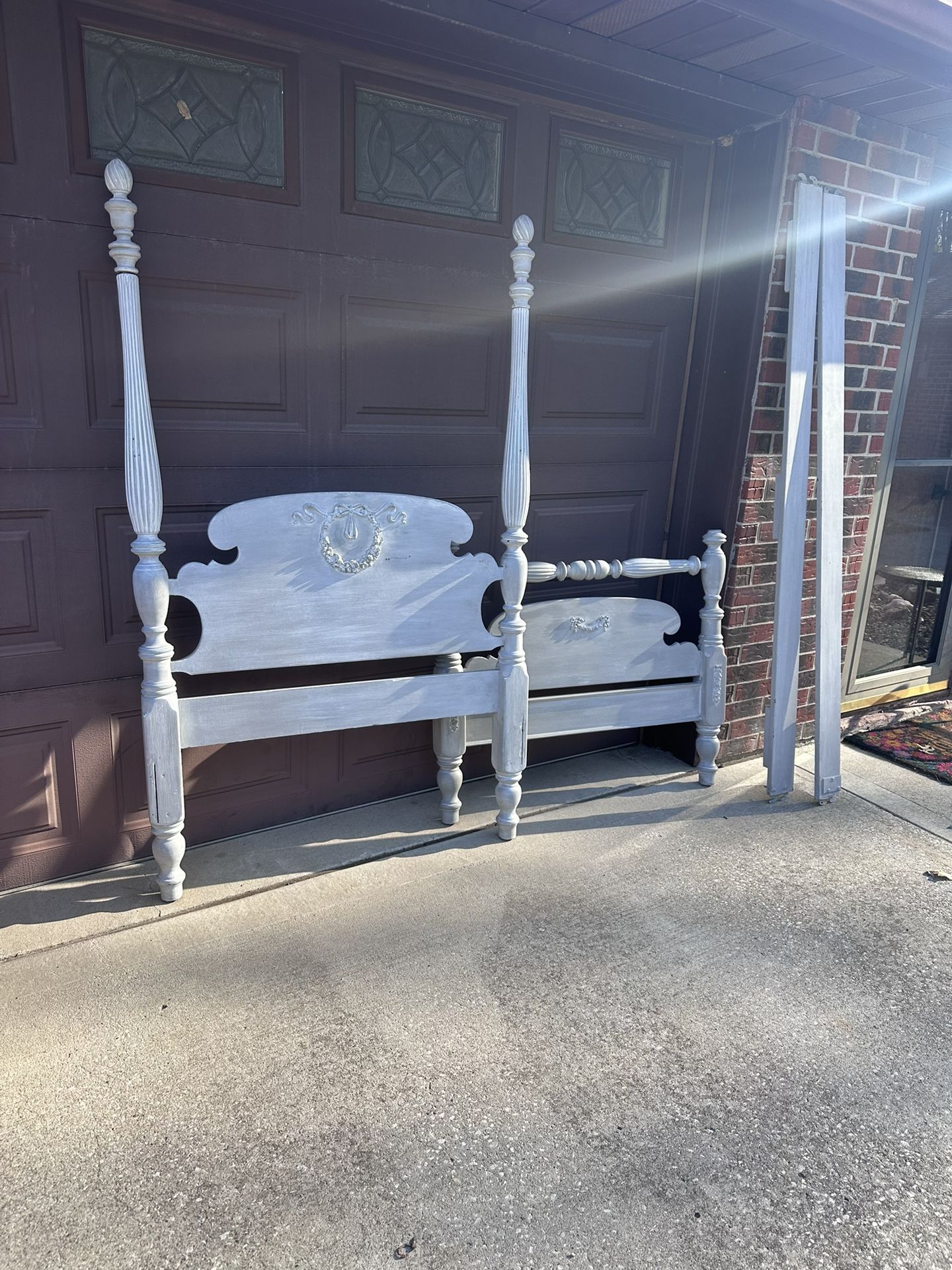 Antique Twin Headboard Footboard