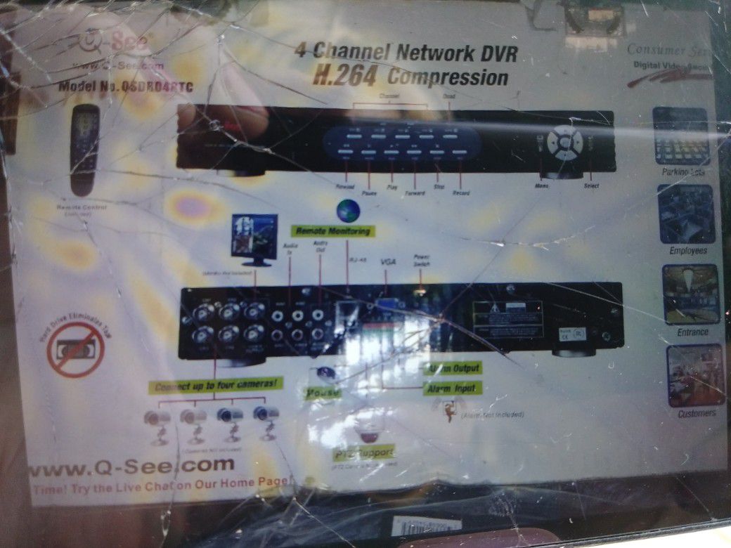 4 channel network dvr compression