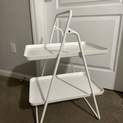White IKEA Shelf Table