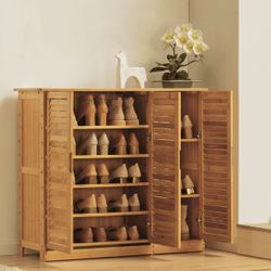5 Tier Shoe Storage Bamboo Cabinet 