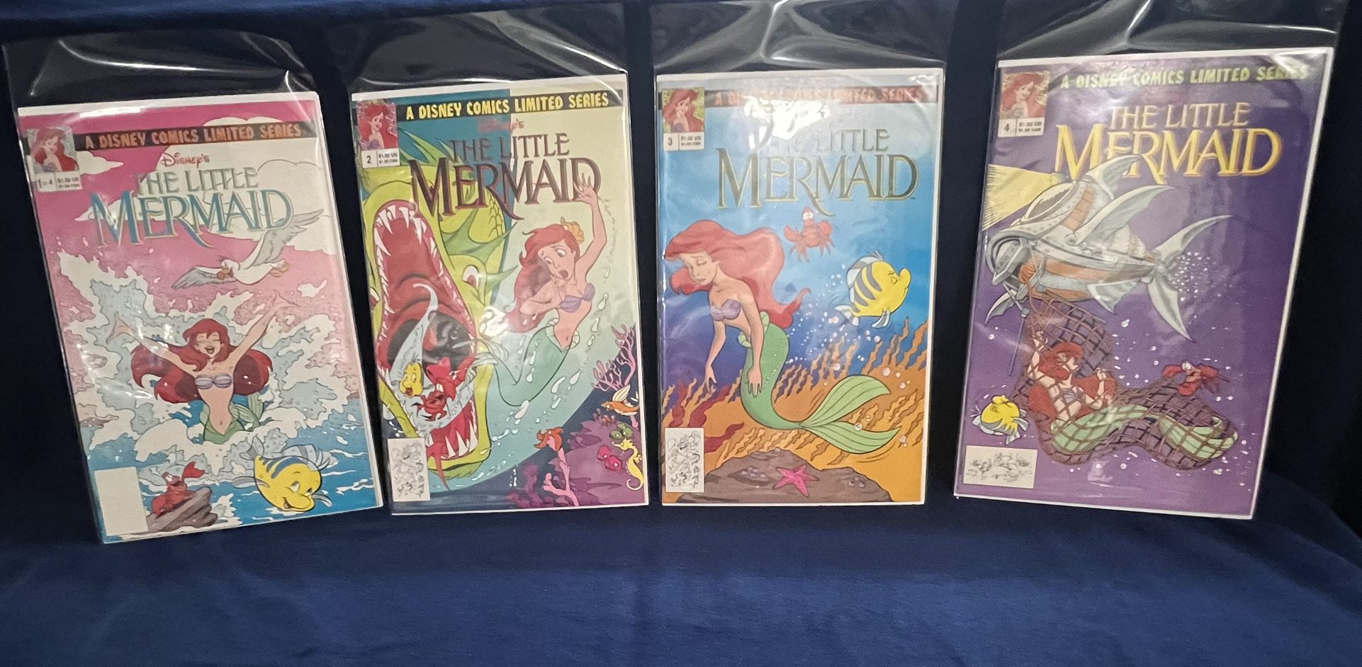Little Mermaid Comics 1992 Set 1-4