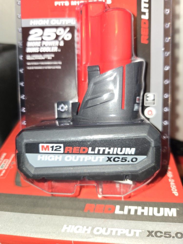 Milwaukee M12 XC 5.0 High Output Battery