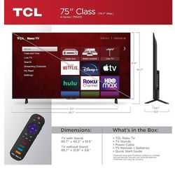 NEW Rocky TCL 75” Smart TV