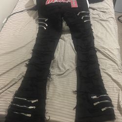 Guapi Stacked Jeans: Men 31/32