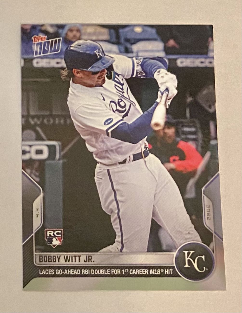 2022 Topps Now Bobby Witt Jr. Rookie - Kansas City Royals  