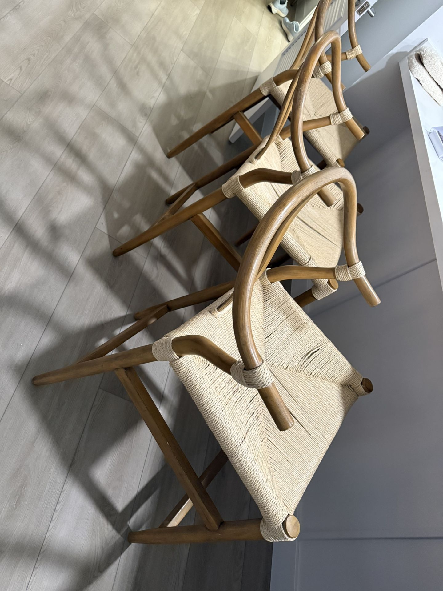 4 Counter Stools - Brown 