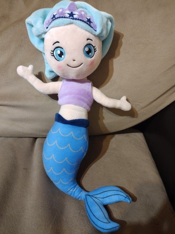 Memory Building Club Mermaid Plush Doll From Girl Memory Kit * Plush Only* soft