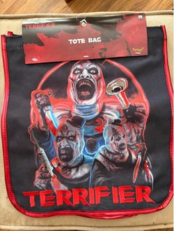 BRAND NEW TERRIFIER “ART THE CLOWN “TOTE BAG