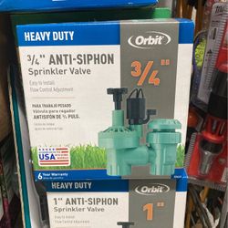 Orbit 3/4” Sprinkler Valves.  Buy 4 Or More $13 Each.