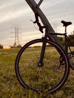 Matte black 6ku fixie