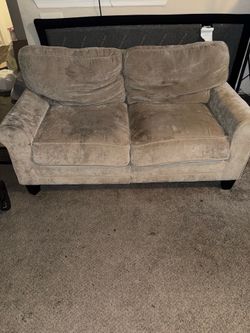 Tan loveseat