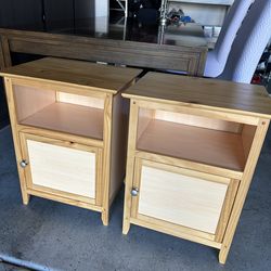 Two pine night stands