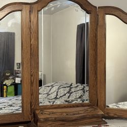 Oak Dresser Mirror