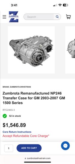 Chevrolet Silverado Transmission Transfer Case 4X4