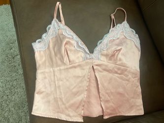 SATIN N LACE CAMISOLE TOP SZ S