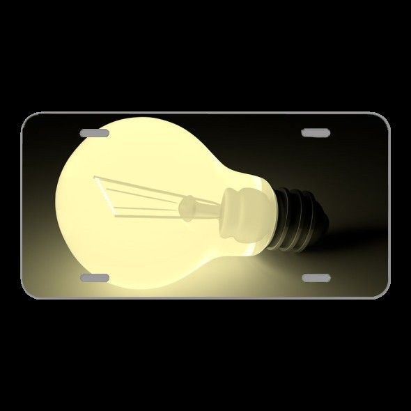 License Plate Novelty Car Front Light Bulb Darkness Light Shining