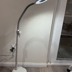 Floor Lamp With Magnifying Glasses On the Top