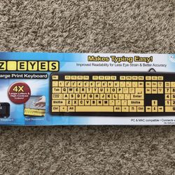 EZ Eyes Large Print Keyboard