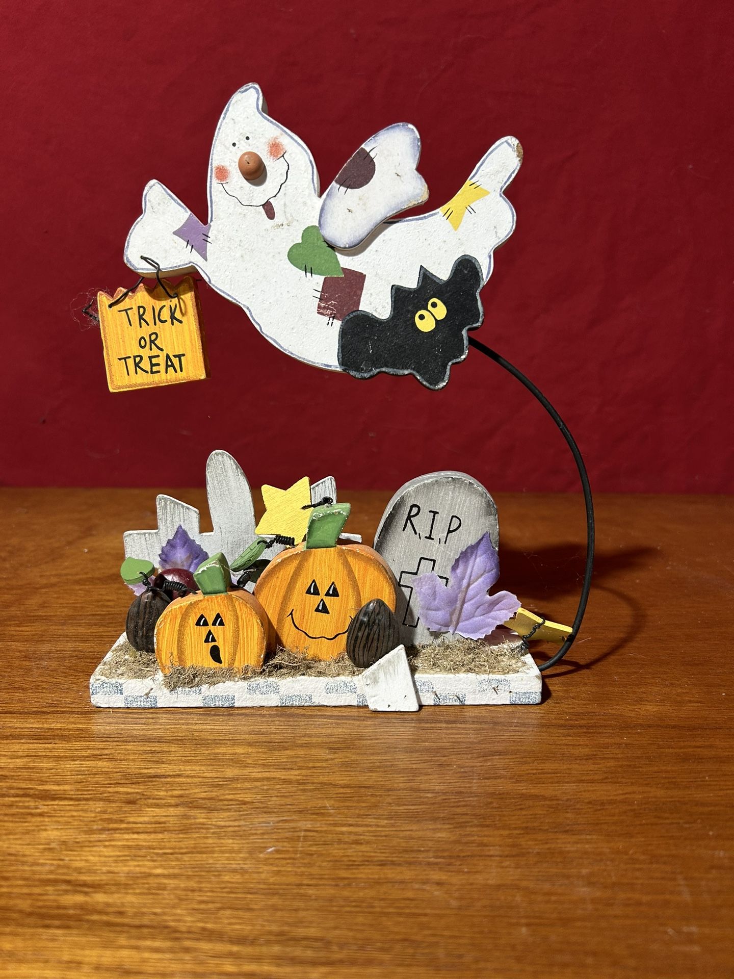 Vintage Halloween Folk Art Decoration!