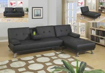 Brand new black or gray adjustable sectional