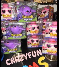 Crazy Fun Ghost & Spider Squishy