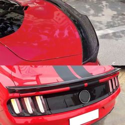 Brand New 2015-2023 Ford Mustang Real Carbon Fiber Rear Trunk Spoiler Wing

