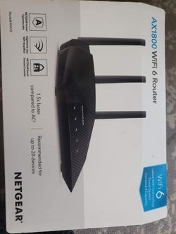 Netgear wifi 6 router.