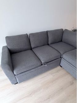 $150 GREY SECTIONAL SOFA