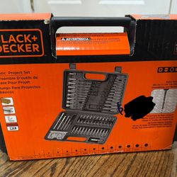 NEW - Black+Decker Basic Project Set (109 Pcs)