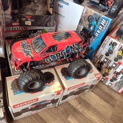 ARRMA Gorgon Beginner RC Monster Truck Brand New Brushed Electric Including Remote Battery And A Charger