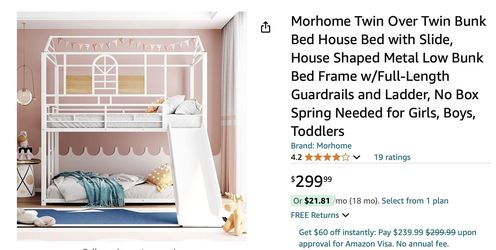 Black Set Twin size bunk bed