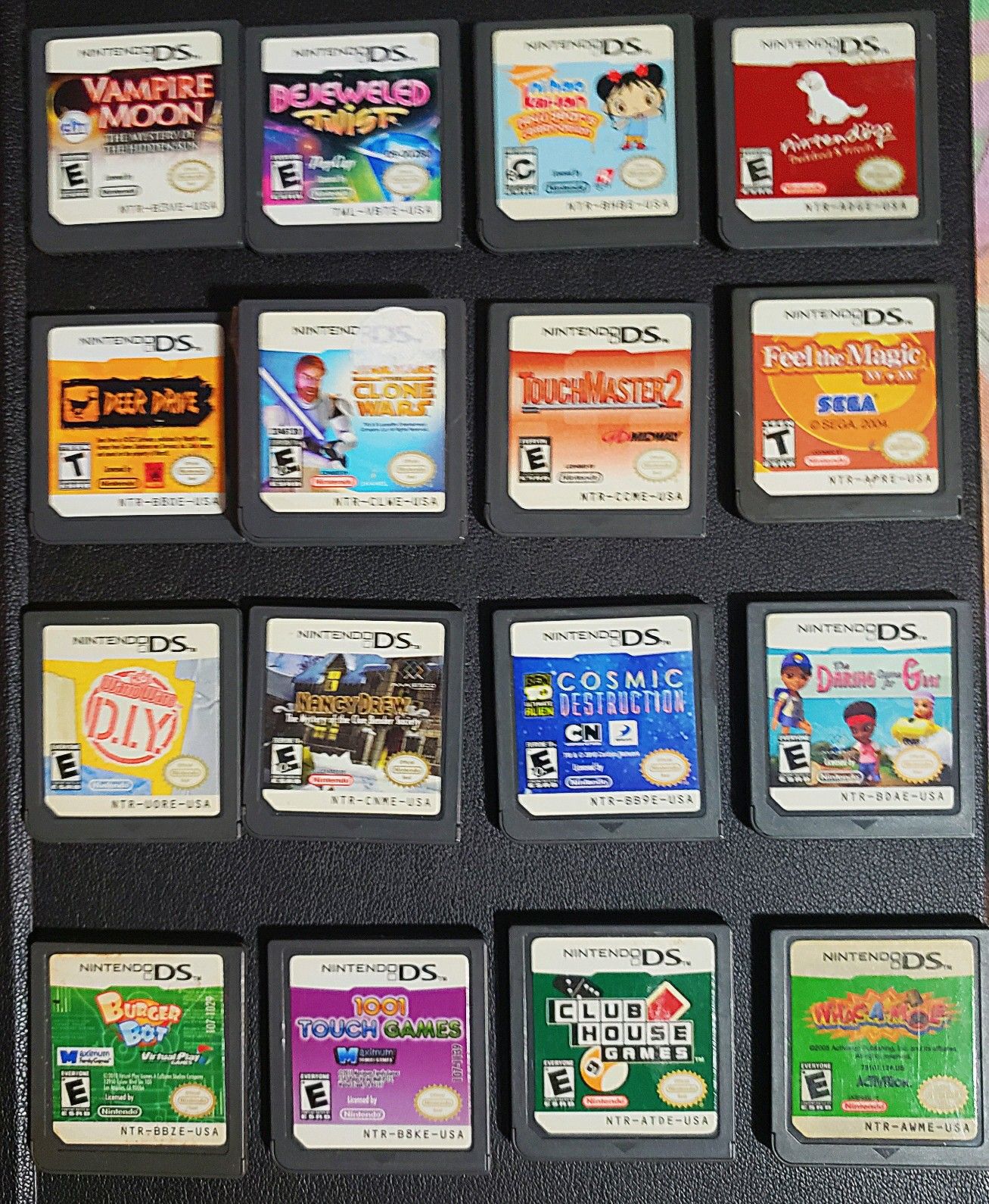 DS Games $5.50 a piece or all for 80$