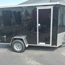 5x10ft Enclosed Vnose Trailer Brand New Motorcycle ATV SXS UTV RZR Hauler Moving Storage Cargo Traveling