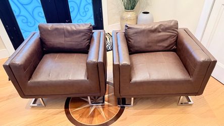 Free faux leather chairs