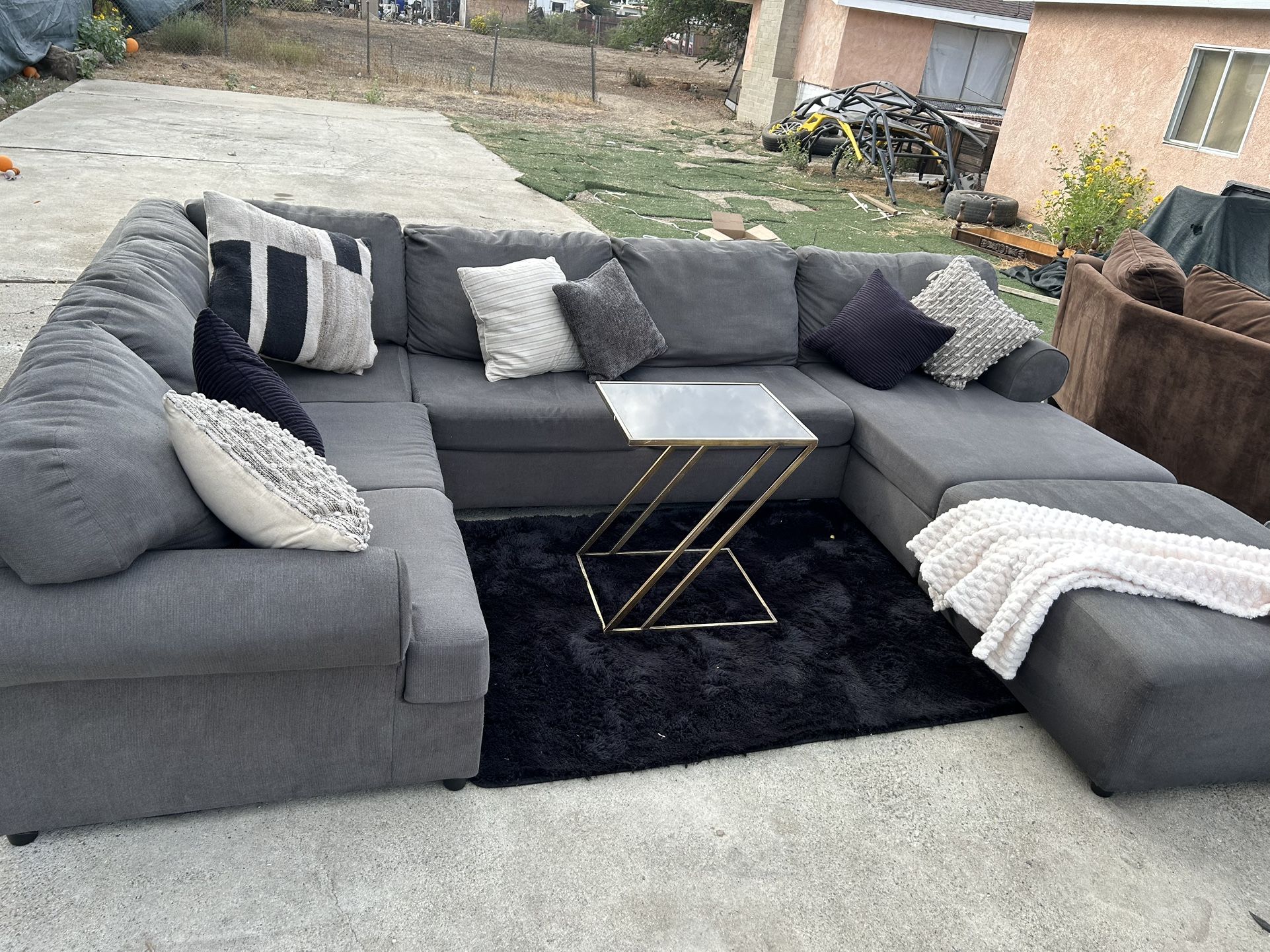 Grey Ashley Sectional Couch