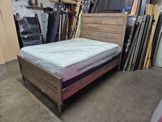 Rustic full  Bed Frame with Headboard