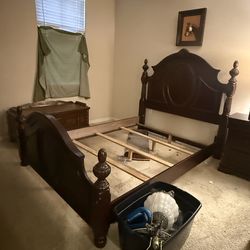 Queen wooden bed frame