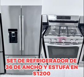 BONITO SET DE REFRIGERADOR Y ESTUFA SEMI NUEVO SIN RASGUÑO TODO ESTÁ EN ESELENTE CON DICIONES