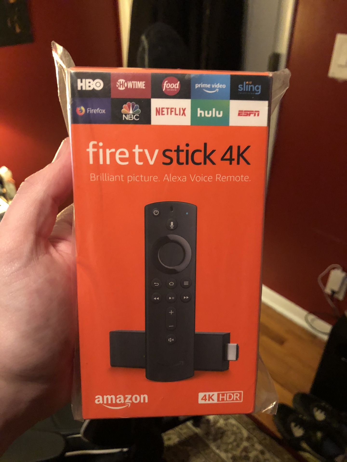 Amazon fire TV stick 4K HDR w/ Alexa voice control