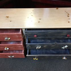 Dresser and mirror, perfect for a boy, very unique piece