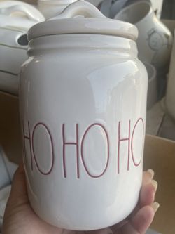 Rae Dunn Baby HO HO HO canister
