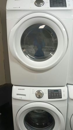 Samsung 4.5 Washer & 7.5 Electric Dryer Set, VRT+, Steam, White