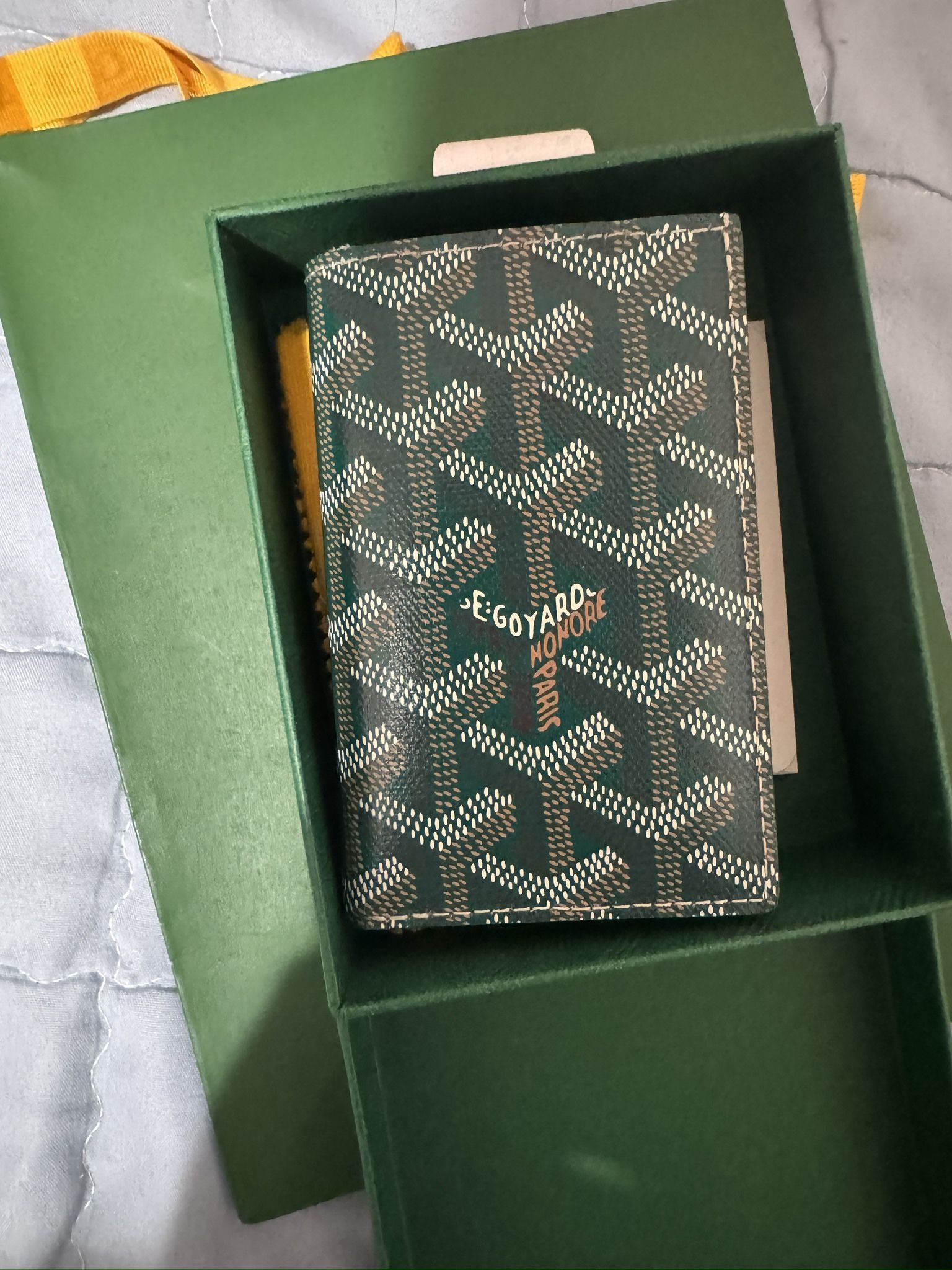 Goyard Green St Pierre Bifold Cardholder Wallet 