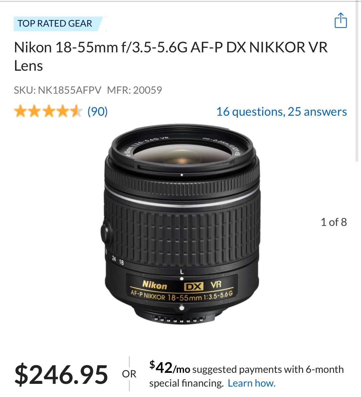 Nikon 18-55mm Lens