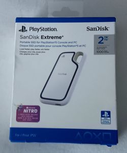 SanDisk Extreme 2TB SSD Portable Hard Drive For PlayStation And PC