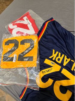 Caitlin Clark signed jerseys (3 total)