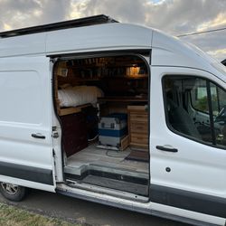 Ford Transit 250 Camper Van Sprinter - Cozy Cabin Vibes