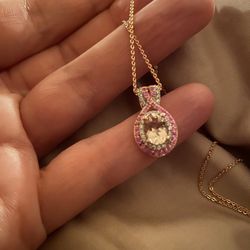 Marropino Morganite & Multi Gemstone necklace- new!