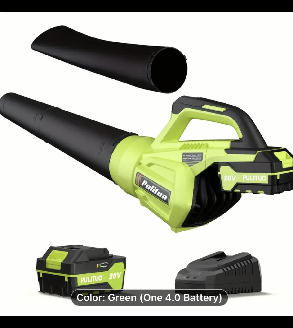 High Power 400 CFM Cordless Leaf Blower With 4.0 Big Capacity Battery