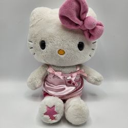 Sanrio Hello Kitty Plush 2010 (Star Stitched Heart And Foot) RARE W/clothes 